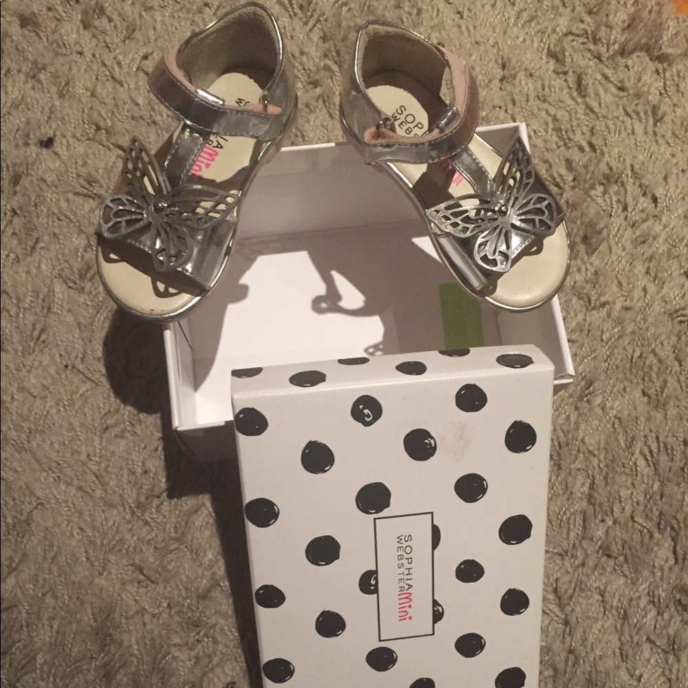 Sophia Webster Metallic Butterfly sandals